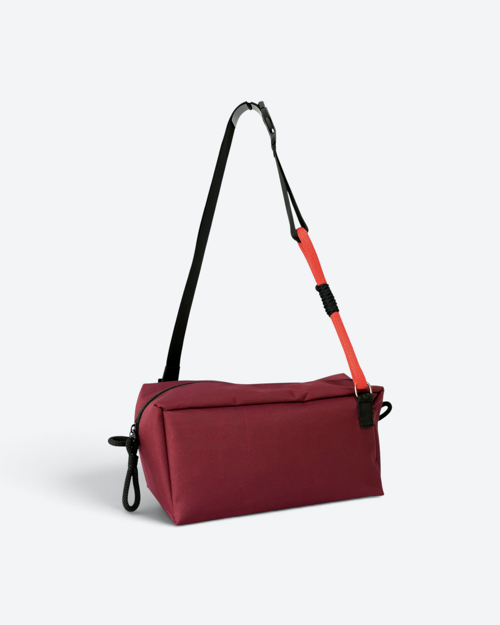 Boxy Red Wine Crossbody Bag