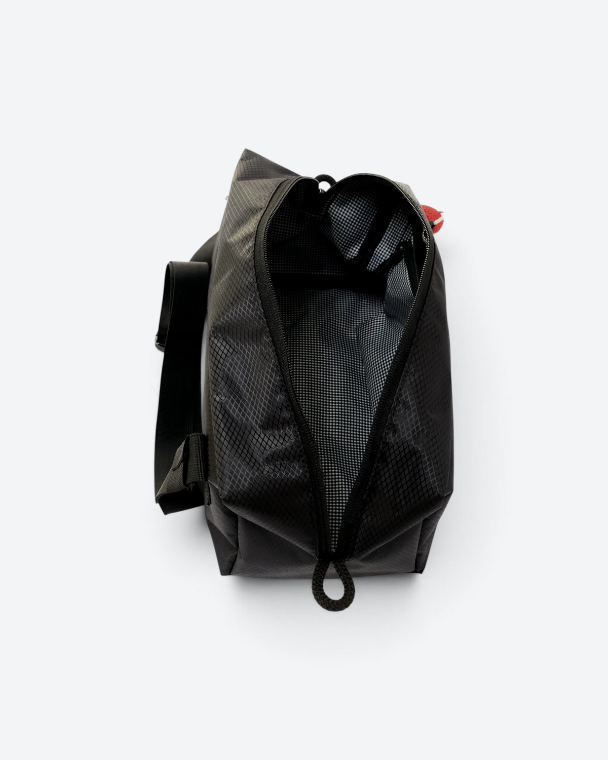 Boxy Coal Crossbody Bag