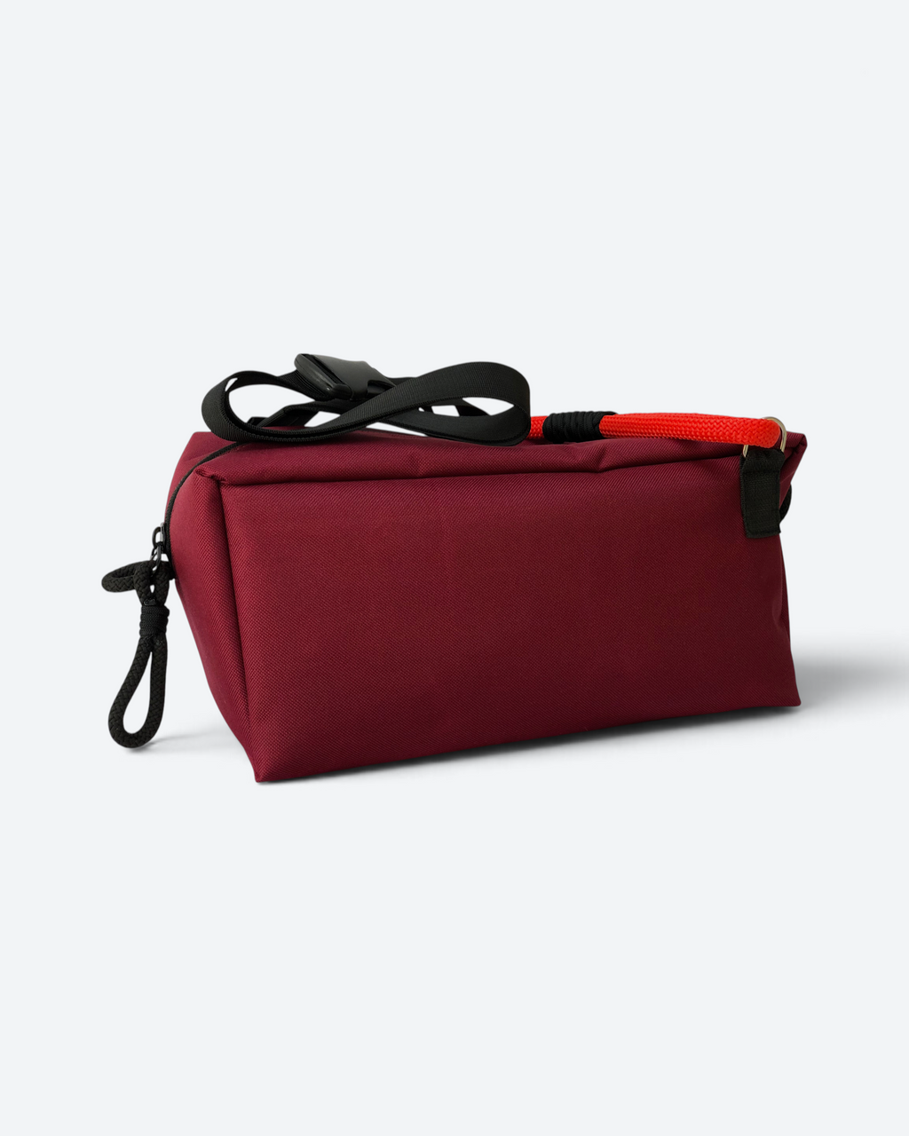 Boxy Red Wine Crossbody Bag