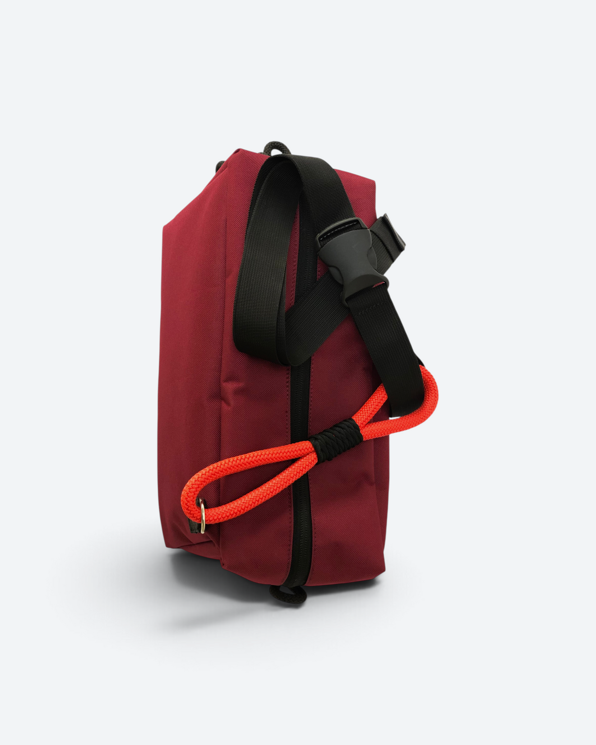 Boxy Red Wine Crossbody Bag