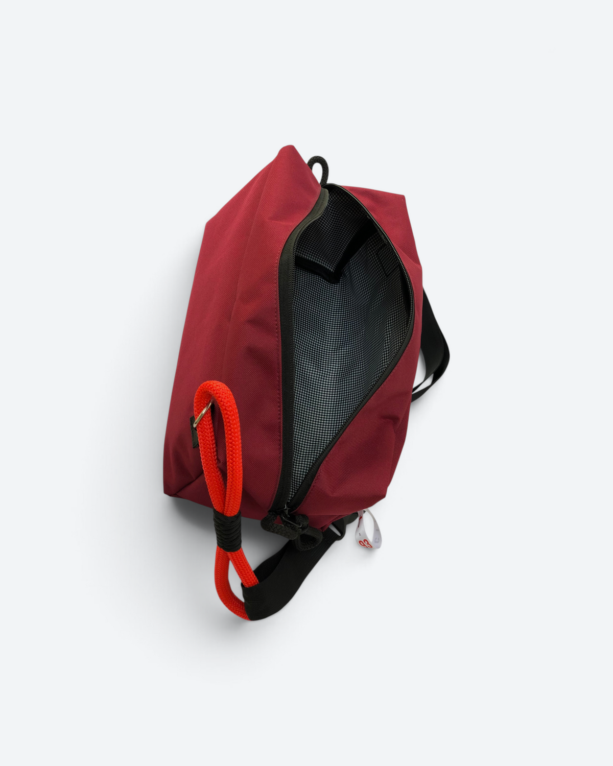 Boxy Red Wine Crossbody Bag